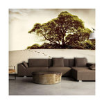 Paris Prix Papier Peint  Arbre dans le Désert. Coloris disponibles : Multicolore