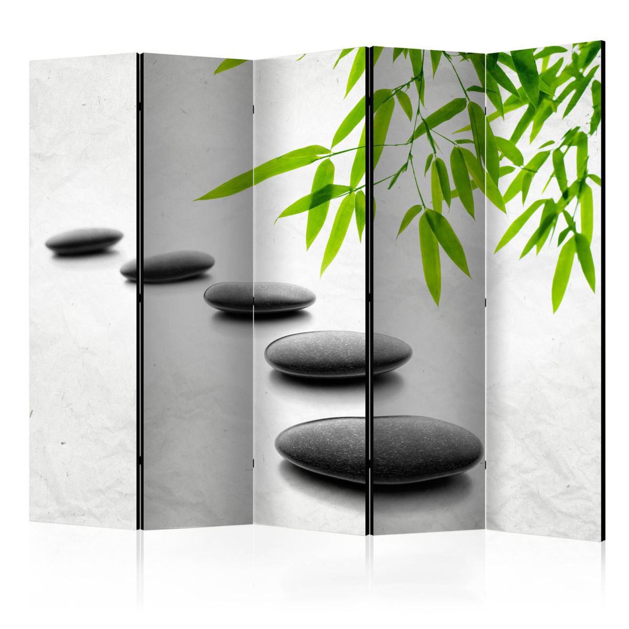 Paris Prix Paravent 5 volets  zen stones  172x225cm
