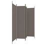 Voir la diapositive 4 : VIDAXL Cloison de separation 4 panneaux Anthracite 200x200 cm Tissu