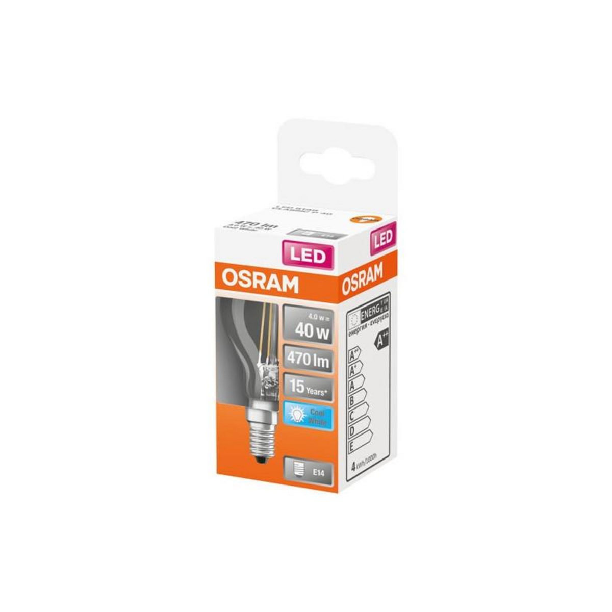 Osram LED SPH CLAIR FILA.4W E14 FRD BTE OSRAM - 4058075435209