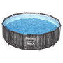 Voir la diapositive 4 : BESTWAY Piscine tubulaire ronde - Décor bois - 366x100cm - STEEL PRO MAX™