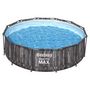 Voir la diapositive 4 : BESTWAY Piscine tubulaire ronde - Décor bois - 366x100cm - STEEL PRO MAX™