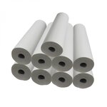 VIVEZEN Lot de 9 draps d'examen blanc 50cm x 46m - 34g/m2 double épaisseur aspect gaufré 100% pure ouate