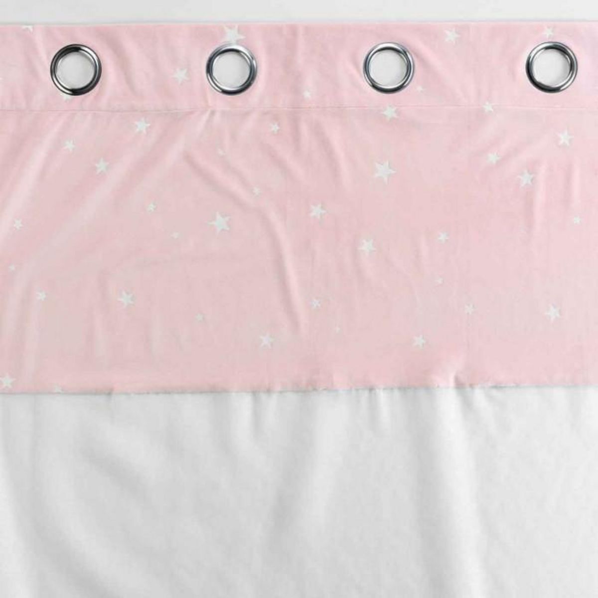Paris Prix Rideau Voilage Phosphorescent  Moonlight  140x280cm Rose