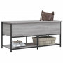 Voir la diapositive 4 : VIDAXL Banc de rangement sonoma gris 100x42,5x47 cm bois d'ingenierie