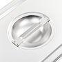Voir la diapositive 5 : VIDAXL Couvercles de plateau 4 pcs GN 1 3 Acier inoxydable
