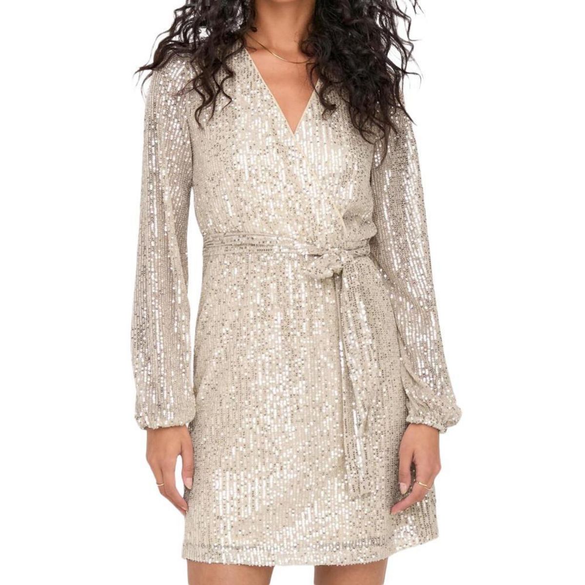 JACQUELINE DE YONG Robe à Sequins  Poudré Femme JDY Carmen
