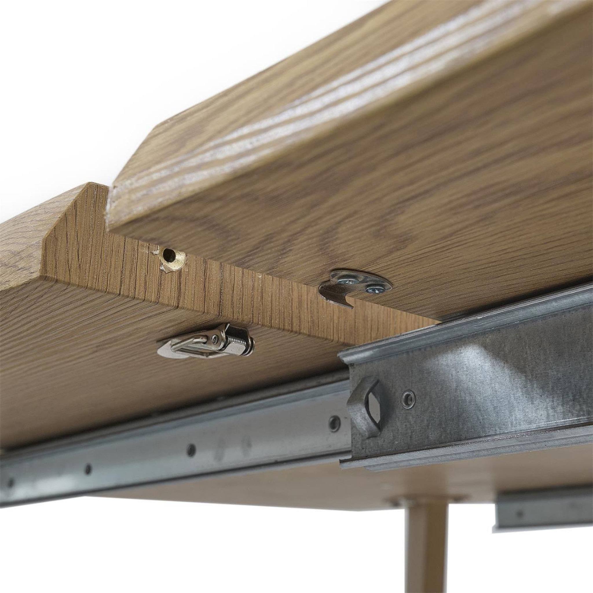 Voir la diapositive 5 : The Home Deco Factory Table extensible avec bords biseautés pour 6 à 8 personnes calypso - beige