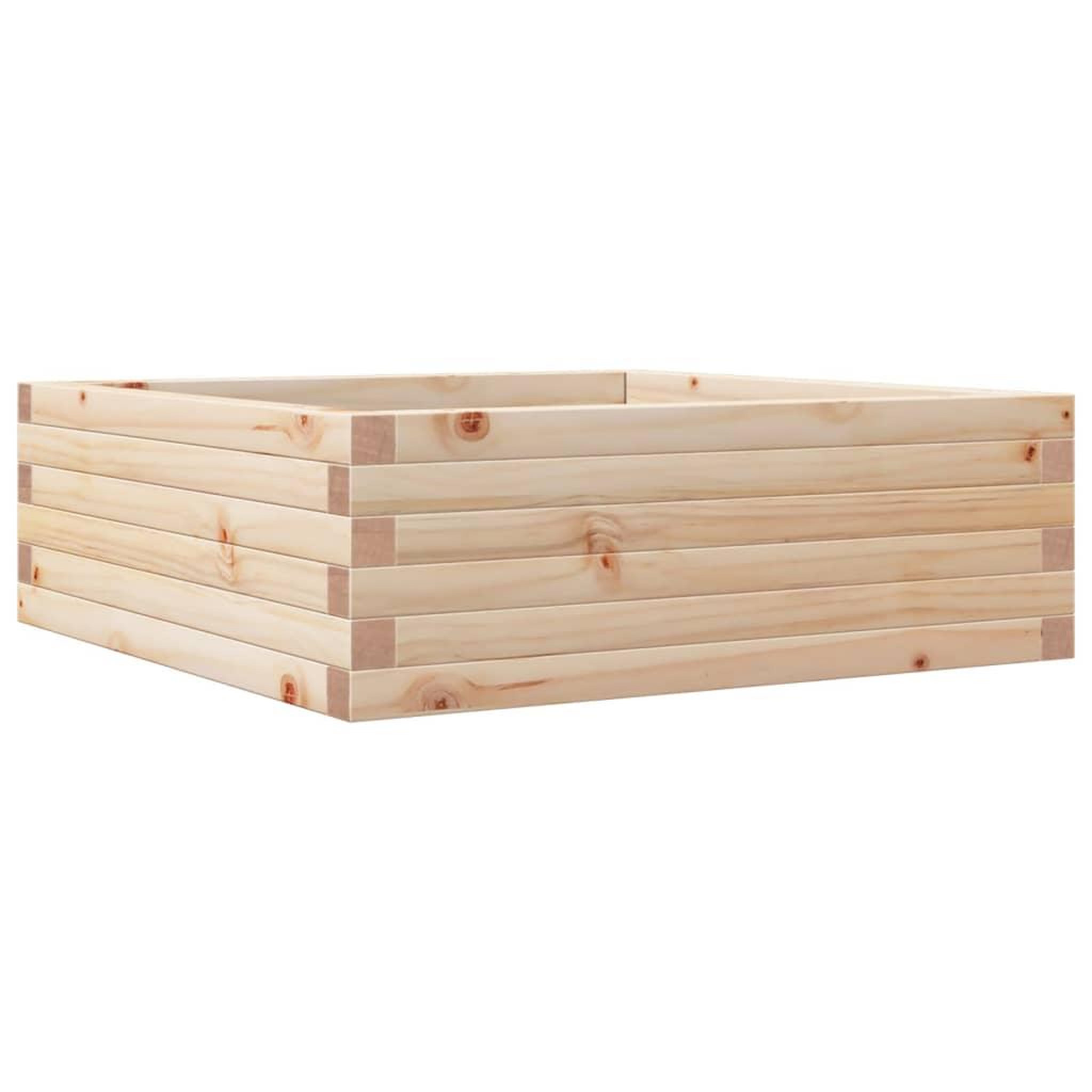 Voir la diapositive 2 : VIDAXL Jardiniere 70x70x23 cm bois de pin massif