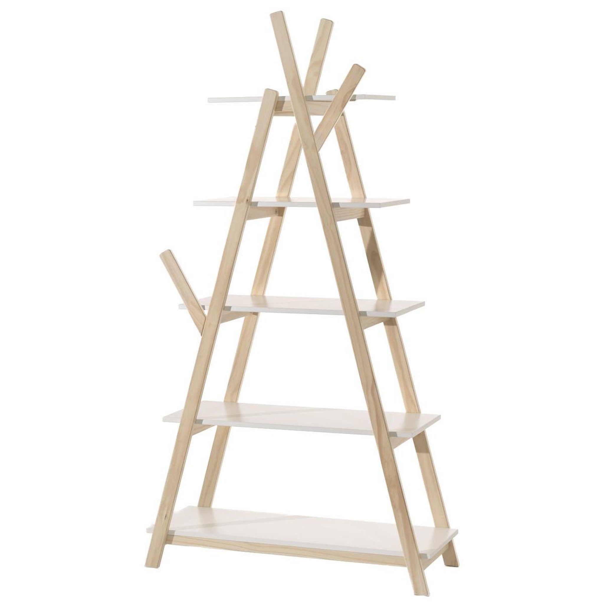 Paris Prix Bibliothèque design  kiddy  80cm naturel & blanc