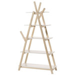 Paris Prix Bibliothèque Design  Kiddy  80cm Naturel & Blanc