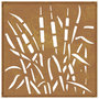 Voir la diapositive 5 : VIDAXL Decoration murale jardin 55x55 cm acier corten design d'herbe