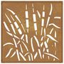 Voir la diapositive 5 : VIDAXL Decoration murale jardin 55x55 cm acier corten design d'herbe