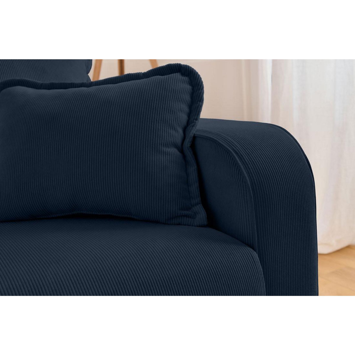 LISA DESIGN Albane - canapé d'angle gauche - 4 places - en velours côtelé