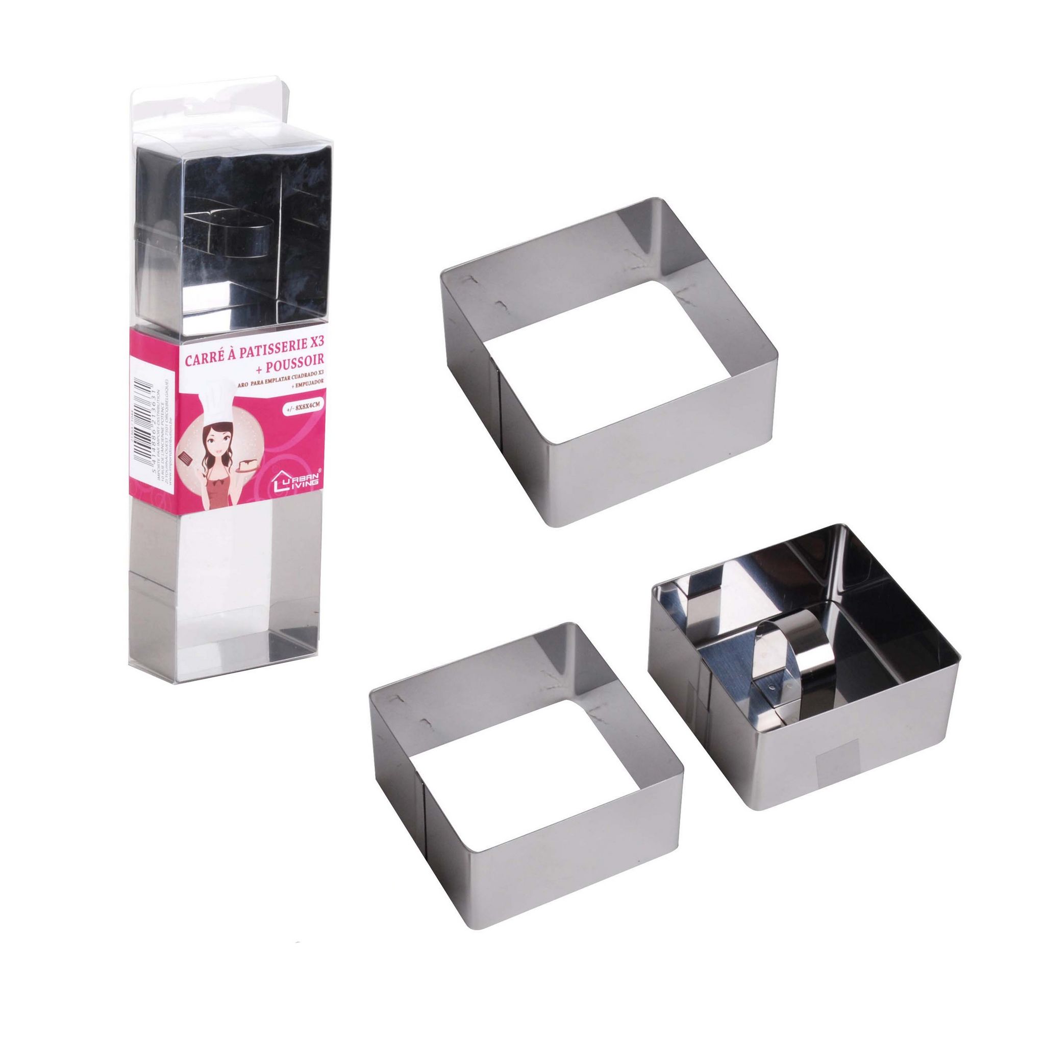 YOSOO Ensemble d'emporte-pièces Lot de 5 emporte-pièces avec poignée en acier inoxydable Moule à