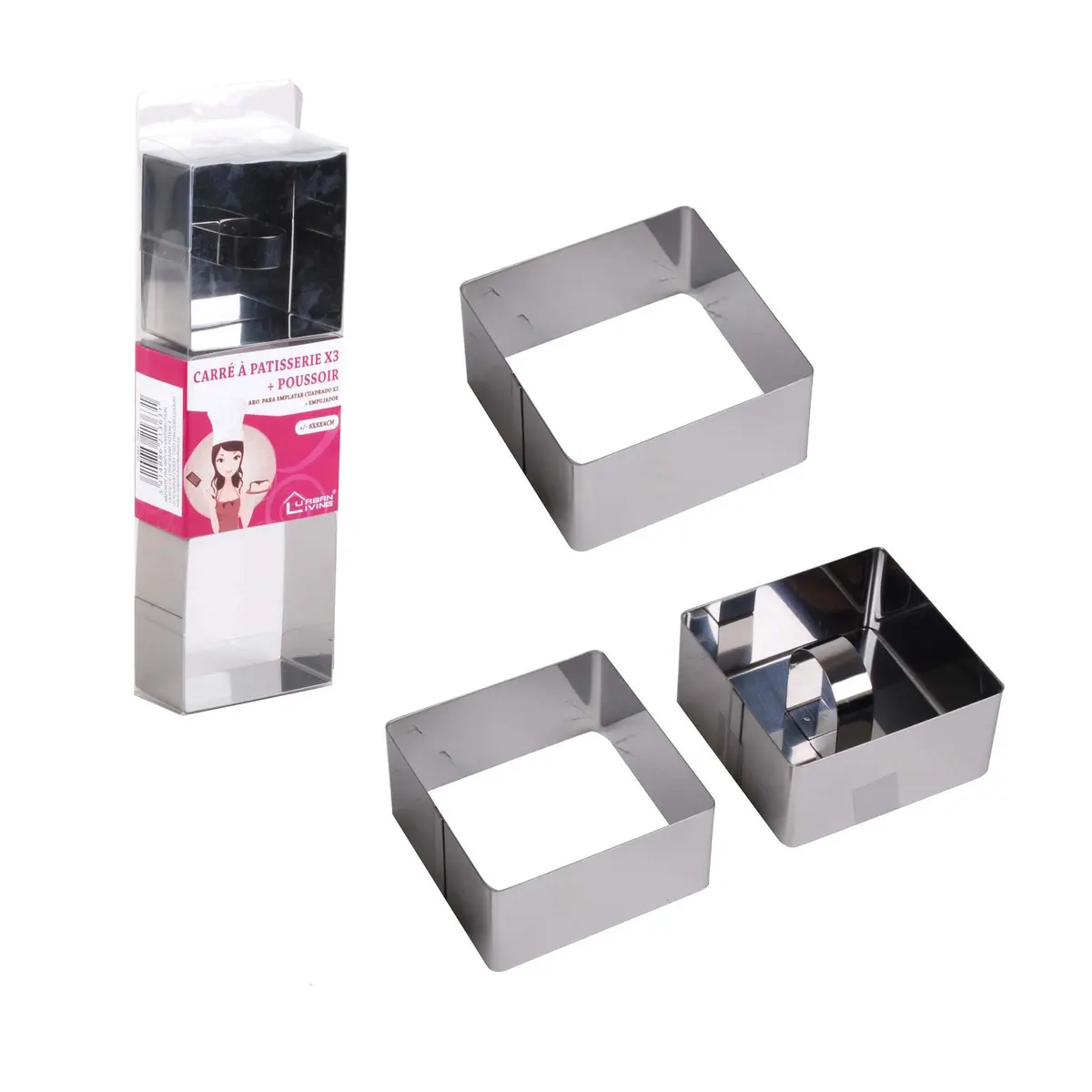YOSOO Ensemble d'emporte-pièces Lot de 5 emporte-pièces avec poignée en acier inoxydable Moule à YOSOO Ensemble d'emporte-pièces Lot de 5 emporte-pièces avec poignée en acier inoxydable Moule à