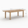 Voir la diapositive 4 : Rendez vous déco Table de jardin extensible en teck 6 à 10 personnes-Nido