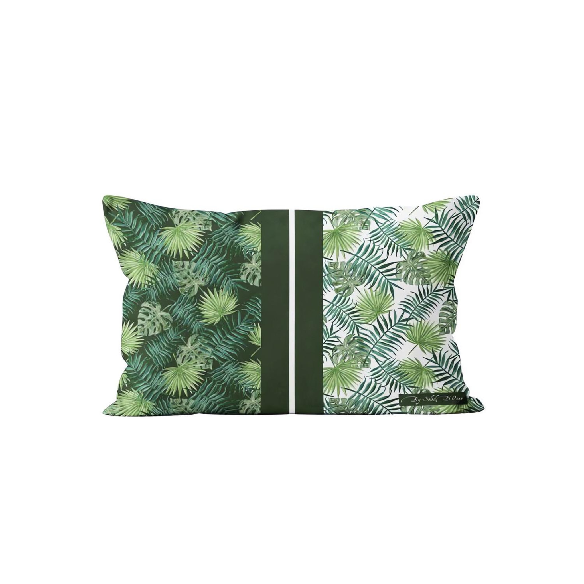 SOLEIL D'OCRE Housse de coussin coton 32x50 VEGETAL