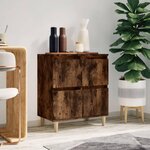 VIDAXL Buffet Chene fume 60x35x70 cm Bois d'ingenierie