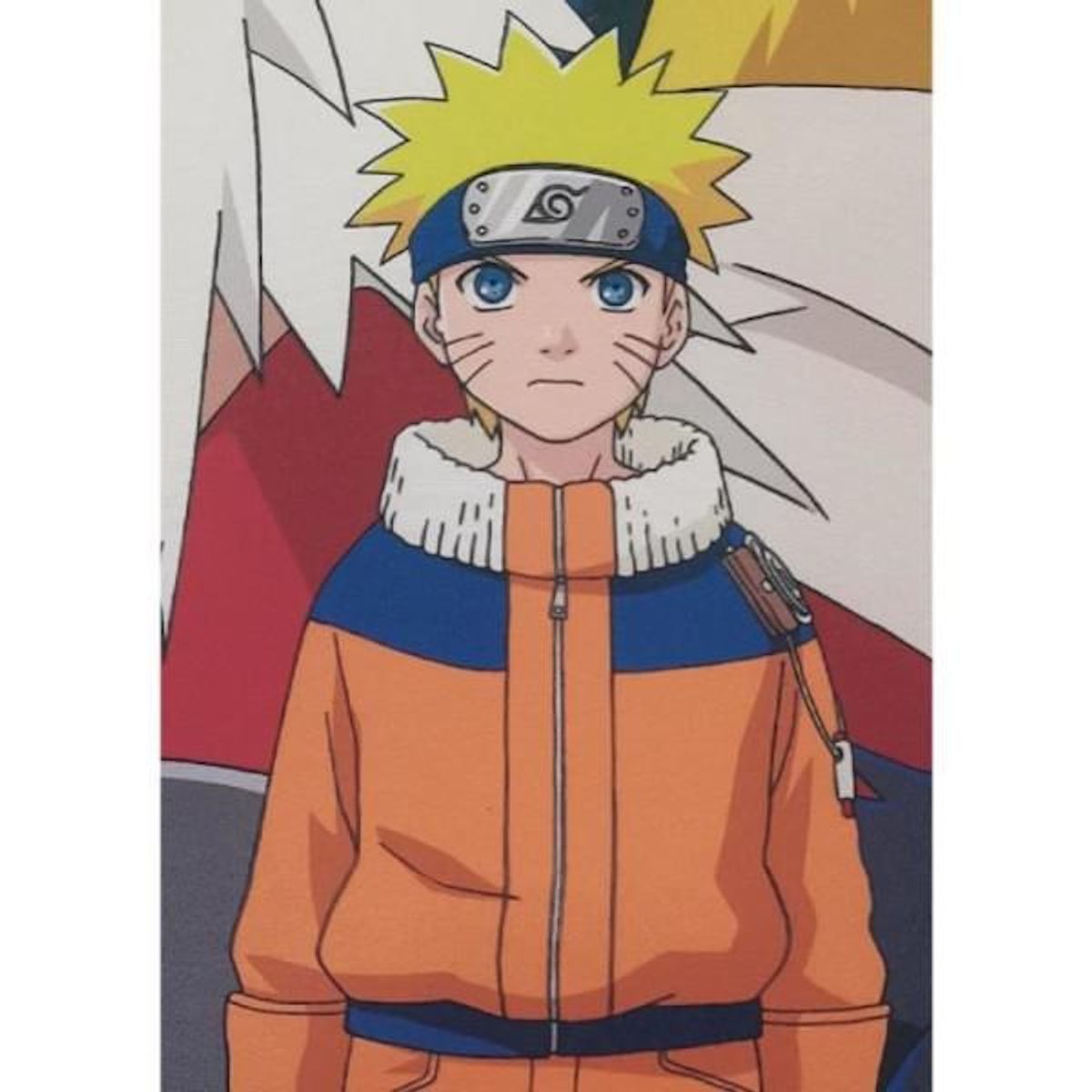 NARUTO Coussin double face - Carré - NARUTO - Naruto et ses amis - Microfibre - 40 x 40 cm