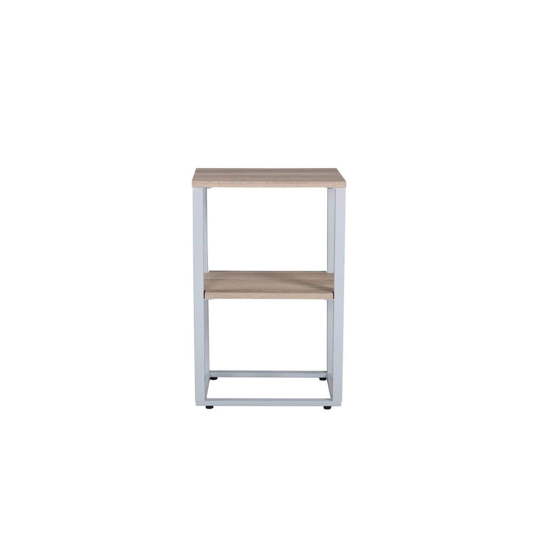 Voir la diapositive 2 : Paris Prix Table de chevet double  rise  70cm naturel & gris