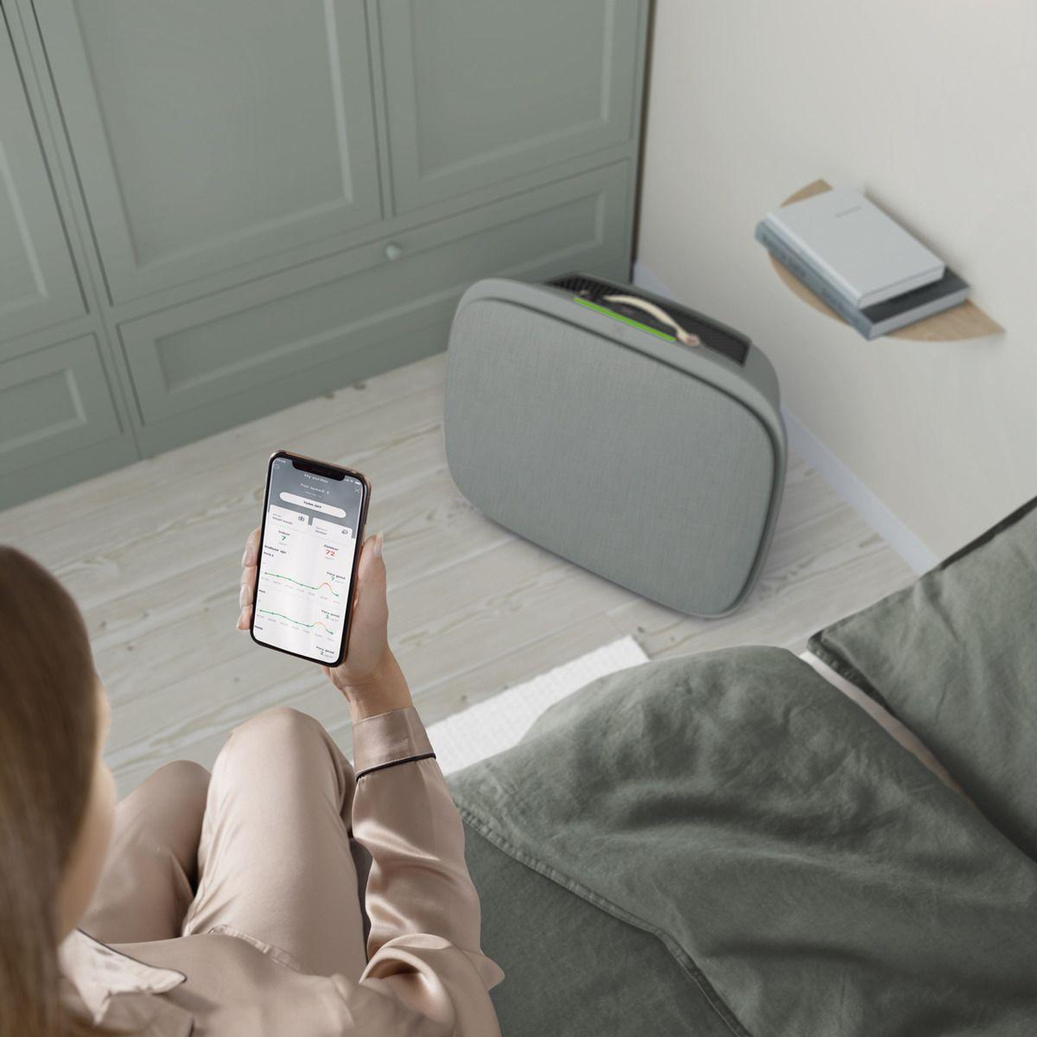 Voir la diapositive 5 : ELECTROLUX Purificateur d'air WellA7 light grey