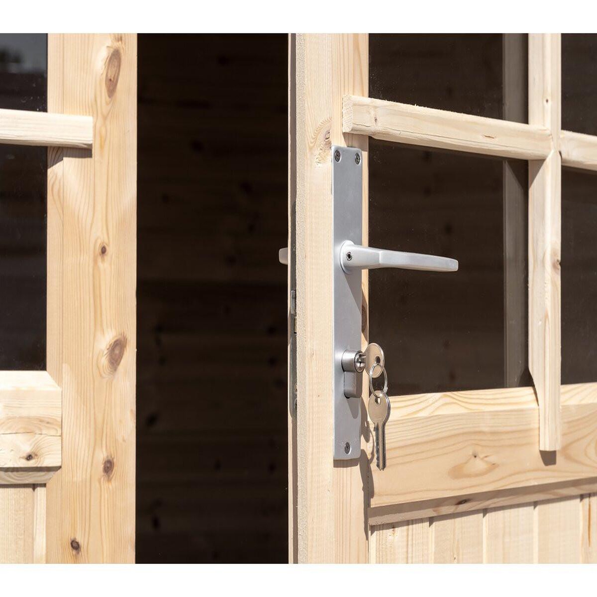 Voir la diapositive 4 : Habitat et Jardin Abri de jardin bois  alex  - 20.20 m² - 4.80 x 4.00 x 2.39 m - 28 mm