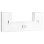 Voir la diapositive 2 : VIDAXL Ensemble de meubles TV 3 pcs Blanc brillant Bois d'ingenierie