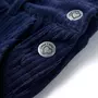 VIDAXL Robe salopette pour enfants velours cotele bleu marine 92
