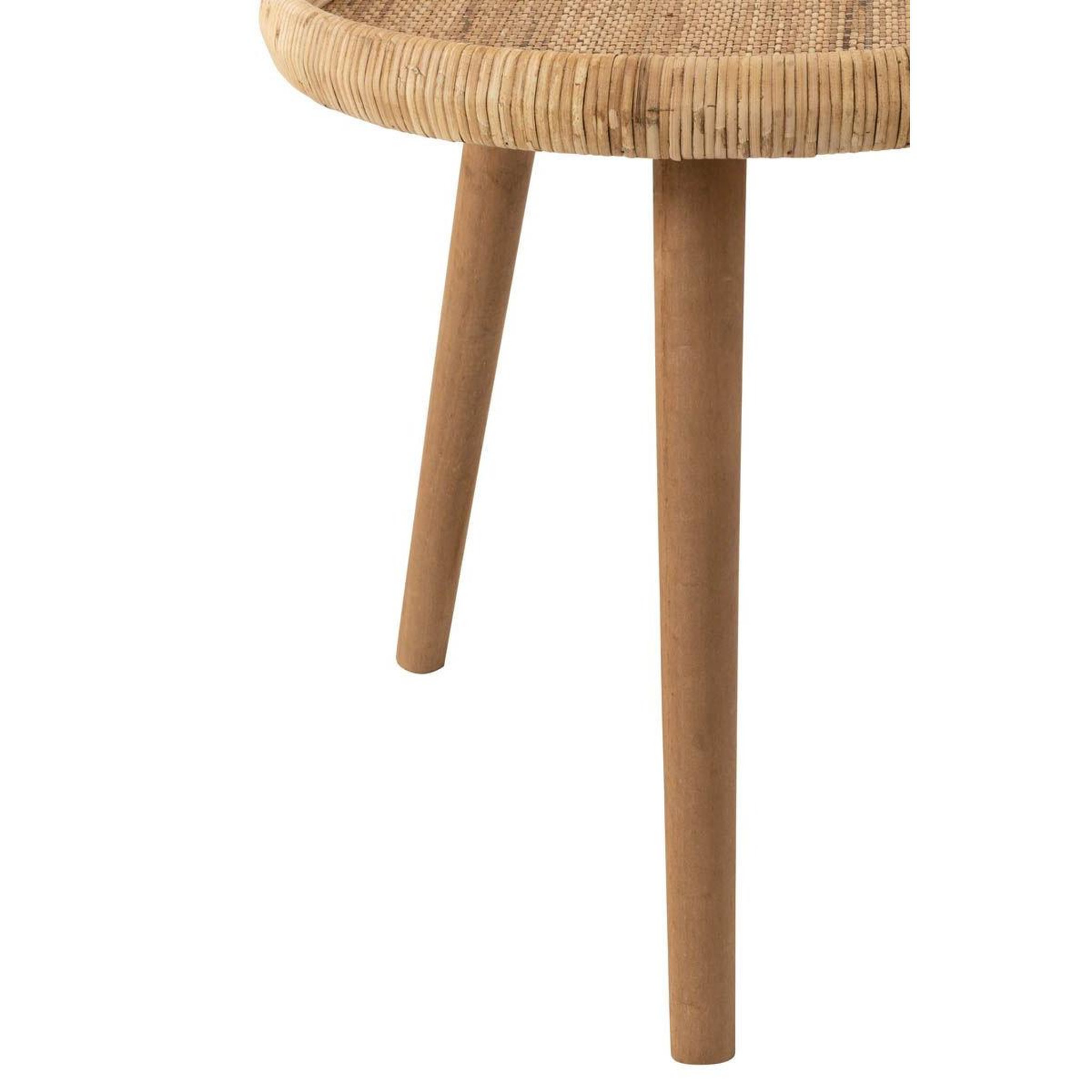 Voir la diapositive 5 : J-LINE Lot de 2 tables d'appoint gigognes  lurne  60cm naturel