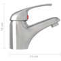 Voir la diapositive 5 : VIDAXL Mitigeur de lavabo Argente 13x10 cm