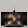  Lampe Suspension Design  Katel  38cm Noir