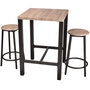Voir la diapositive 1 : DIVERS Table bar avec tabourets indus Dock - Noir