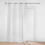 Voir la diapositive 1 : Paris Prix Rideau Voilage à Œillets  Milo  140x280cm Argent