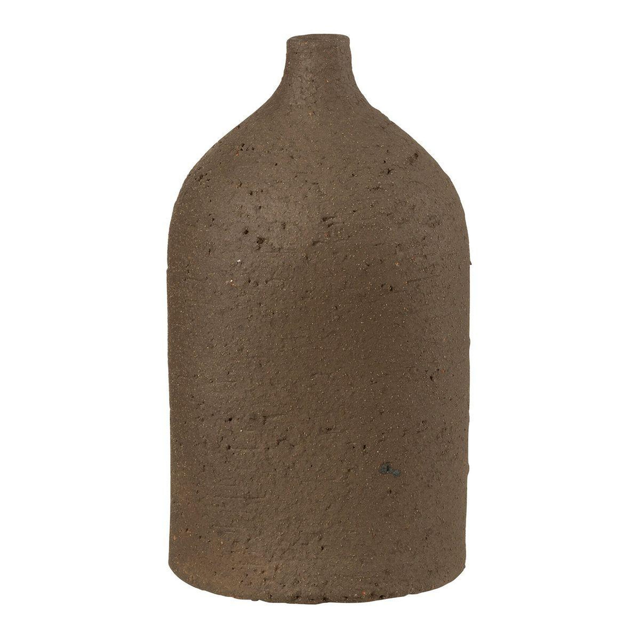 Voir la diapositive 1 : J-LINE Vase bouteille en céramique  enya  28cm marron