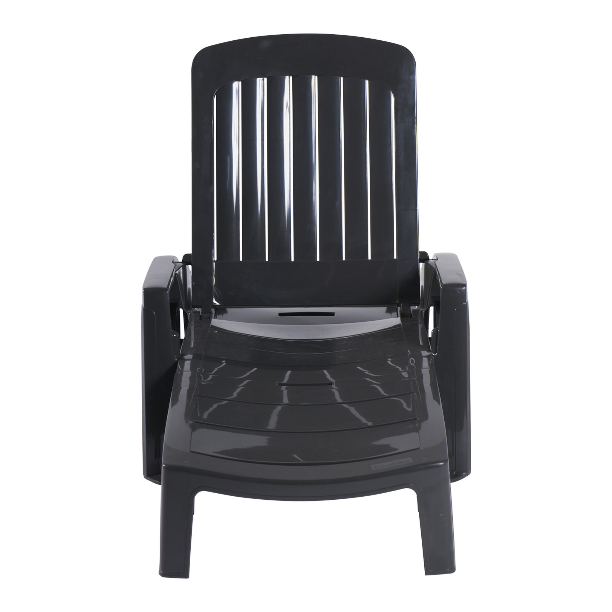 Voir la diapositive 2 : GROSFILLEX Bain de soleil pliant multipositions - Résine - Gris - MIAMI