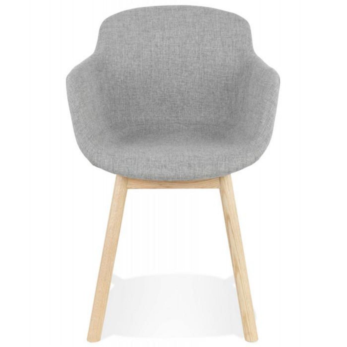 Paris Prix Chaise Design en Tissu  Angie  80cm Gris Clair