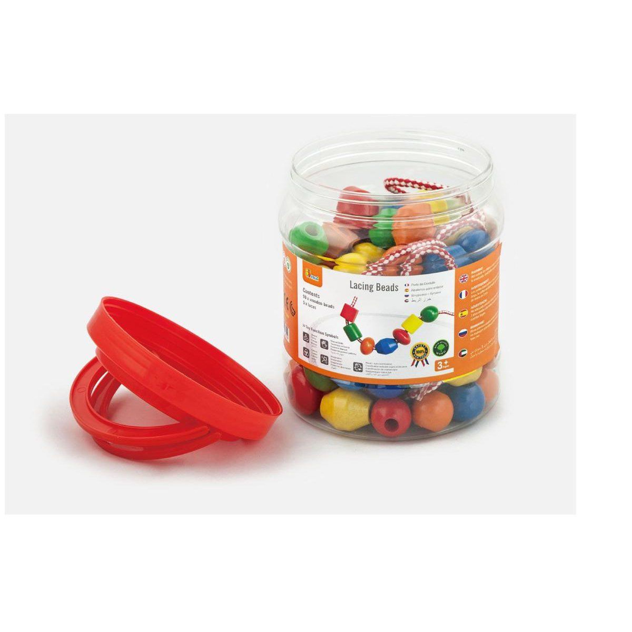 Voir la diapositive 2 : VIGA Perles à lacer 90pcs  58304