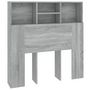 Voir la diapositive 2 : VIDAXL Armoire de tete de lit Sonoma gris 100x19x103,5 cm