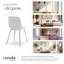 Voir la diapositive 5 : tectake Chaises en plastique grande coupe en plastique blanc/gris chrome Lot de 6