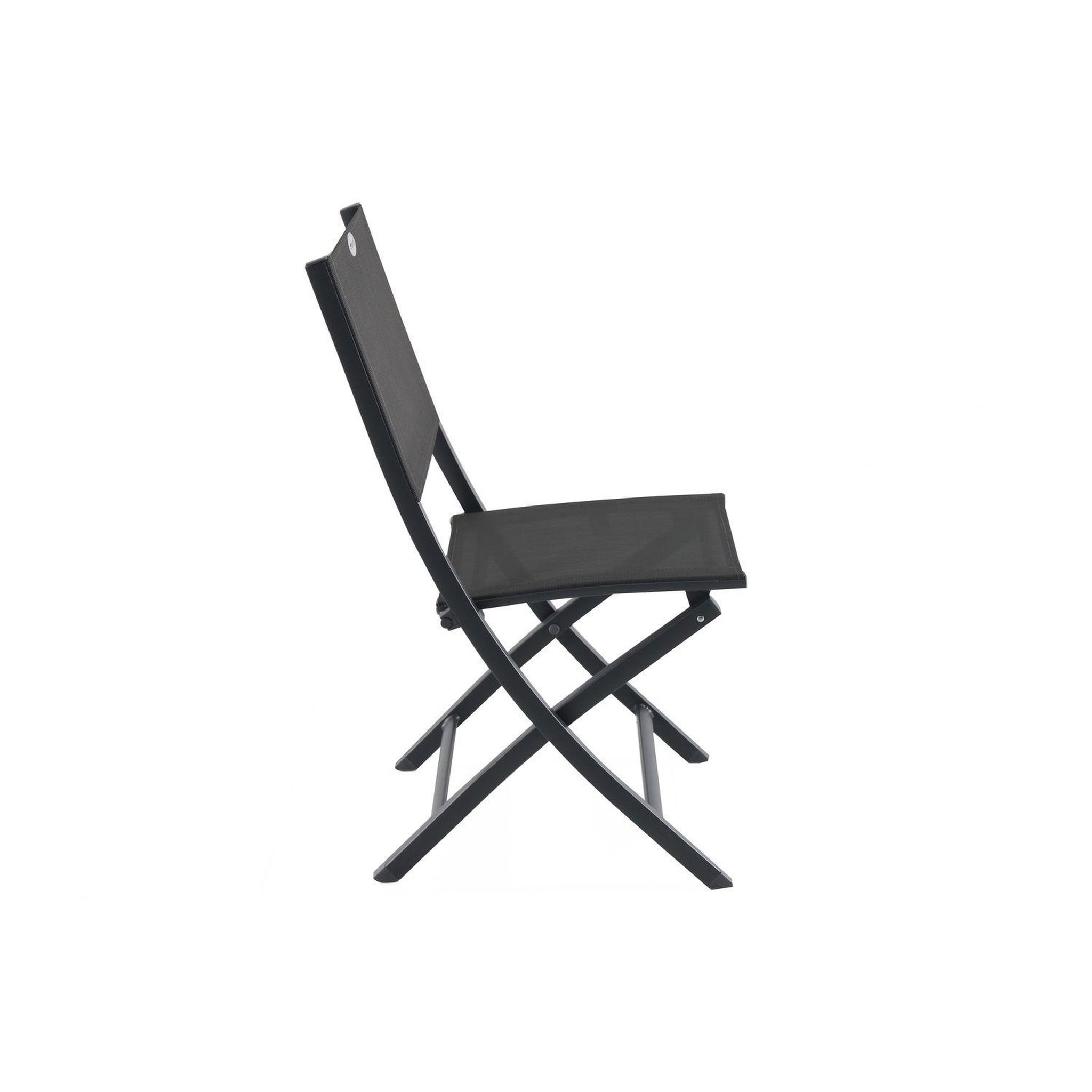 Voir la diapositive 3 : TOILINUX Lot de 4 Chaises de jardin pliantes Essentia