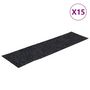 Voir la diapositive 2 : VIDAXL Tapis d'escalier autocollants Rectangulaire 15 pcs 76x20cm Gris