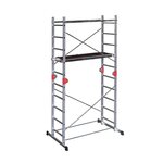 HAILO Echafaudage Combi First - 2 plans de 10 échelons avec articulations - 3,80m