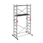 Voir la diapositive 1 : HAILO Echafaudage pliable 4 en 1 multifonction 1,8m/3,8m en aluminium Hailo Combi First