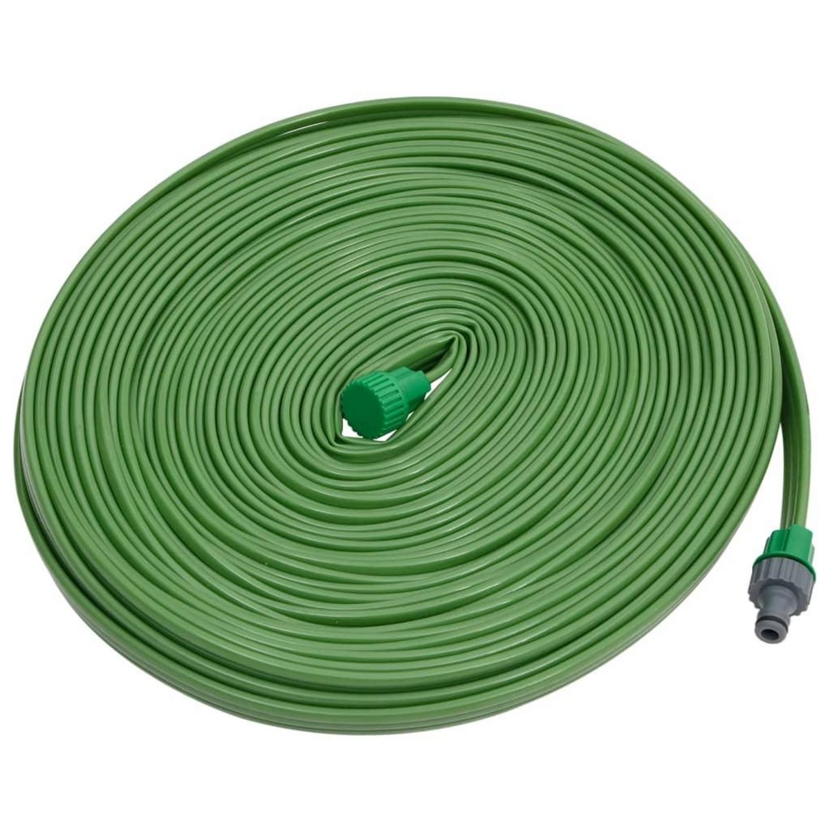 VIDAXL Tuyau d'arrosage a 3 tubes vert 15 m PVC
