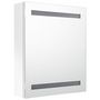 Voir la diapositive 3 : VIDAXL Armoire de salle de bain a miroir LED blanc brillant 50x14x60cm