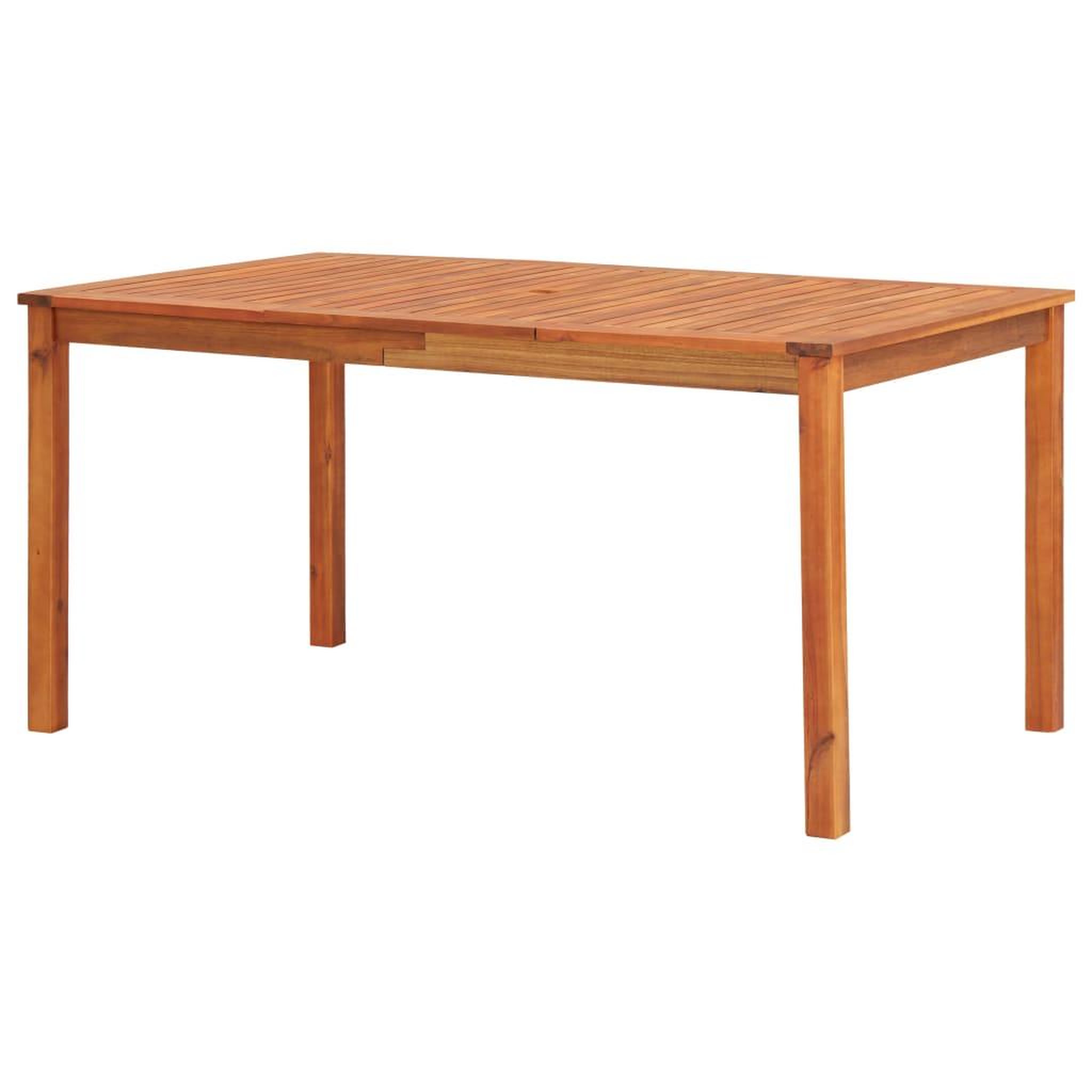 Voir la diapositive 1 : VIDAXL Table de jardin 150x90x74 cm Bois d'acacia massif