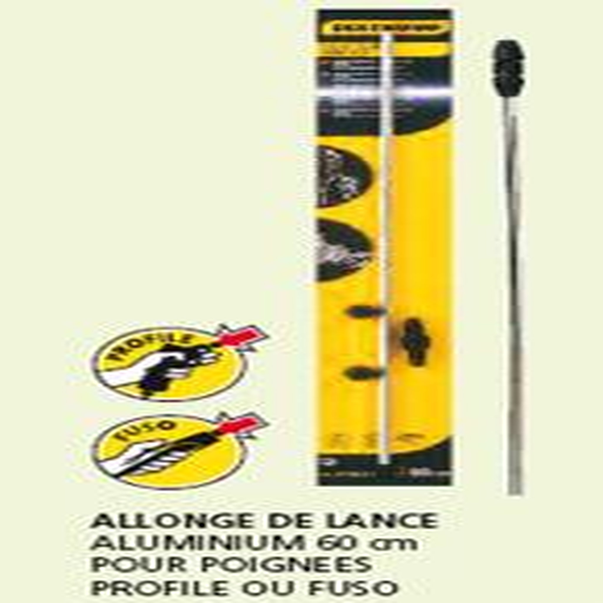 Berthoud Allonge de lance aluminium 0,60 profile