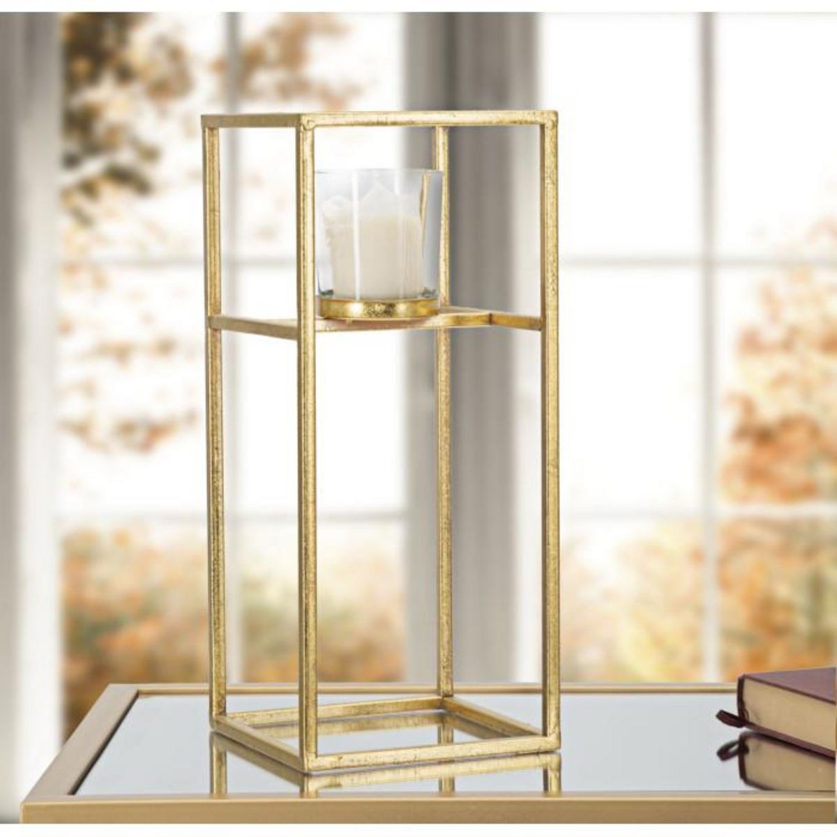 Paris Prix Bougeoir Design en Métal  Elegant  35cm Or