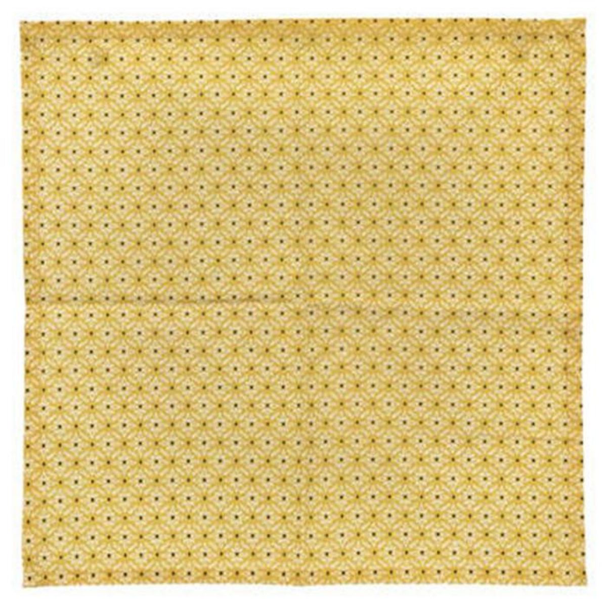 ATMOSPHERA Lot de 4 Serviettes de Table  Paty  40x40cm Ocre